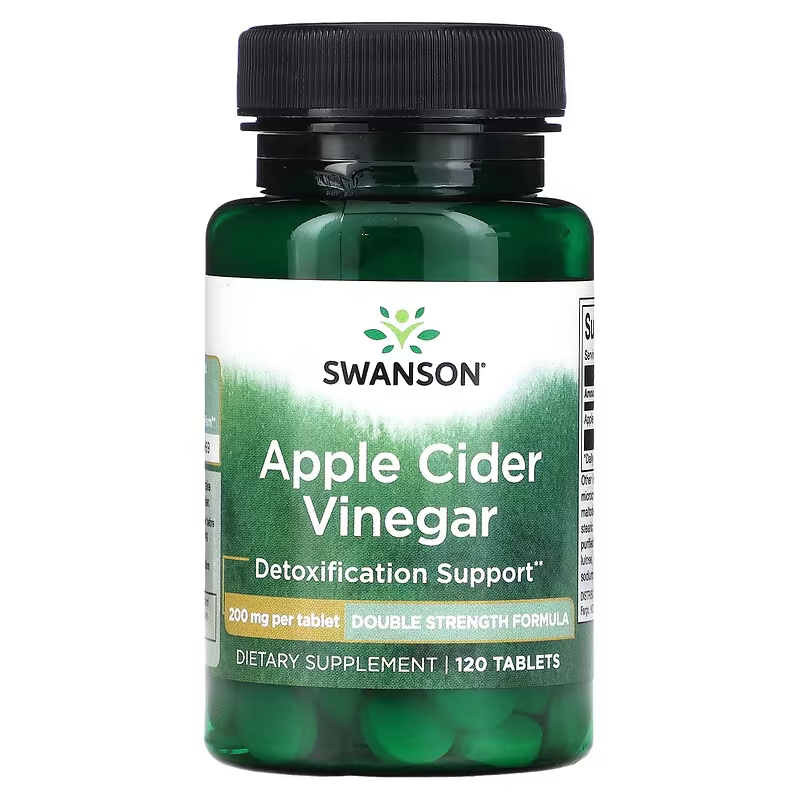 Swanson Apple Cider Vinegar 200 mg 120 Tablets