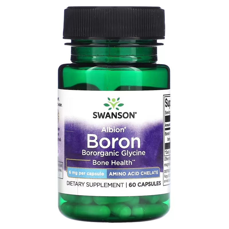 Swanson Boron 6mg 60 Capsules