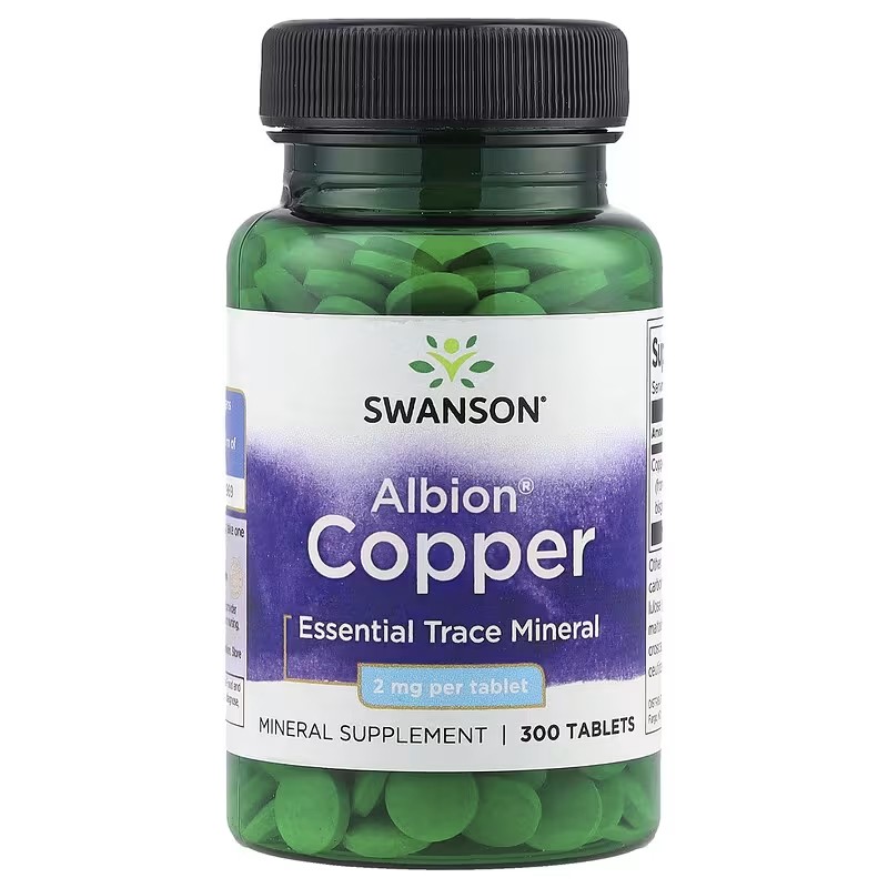 Swanson Copper 2mg Supplement 300 tablets