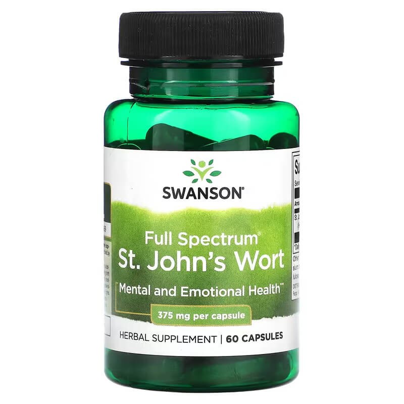 Swanson Full Spectrum St. John's Wort 375mg 60 Capsules