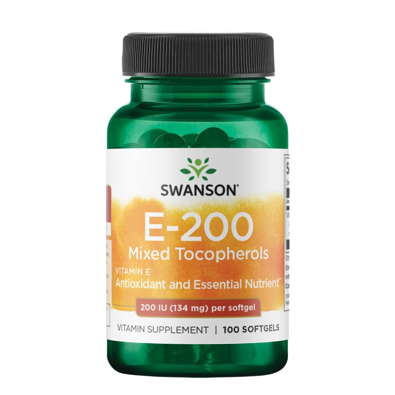 Swanson Vitamin E Mixed Tocopherols 100 Softgels