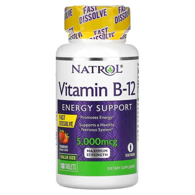 Vitamin B12 5000mcg Supplement Energy & Nervous Support