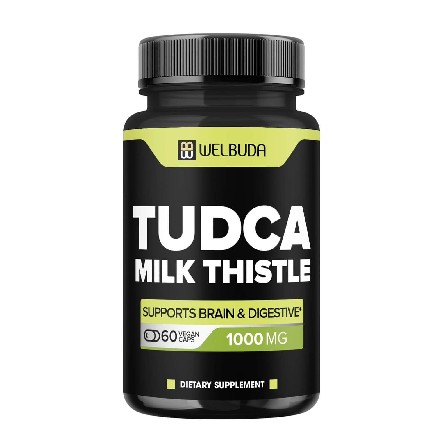 WELBUDA Tudca Supplement 1000mg with Milk Thistle 60 VegCaps