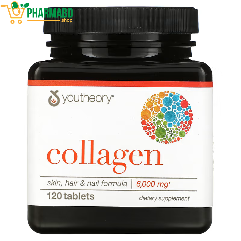 Youtheory Collagen Vitamin C for Hair Skin & Nails 120 tabs