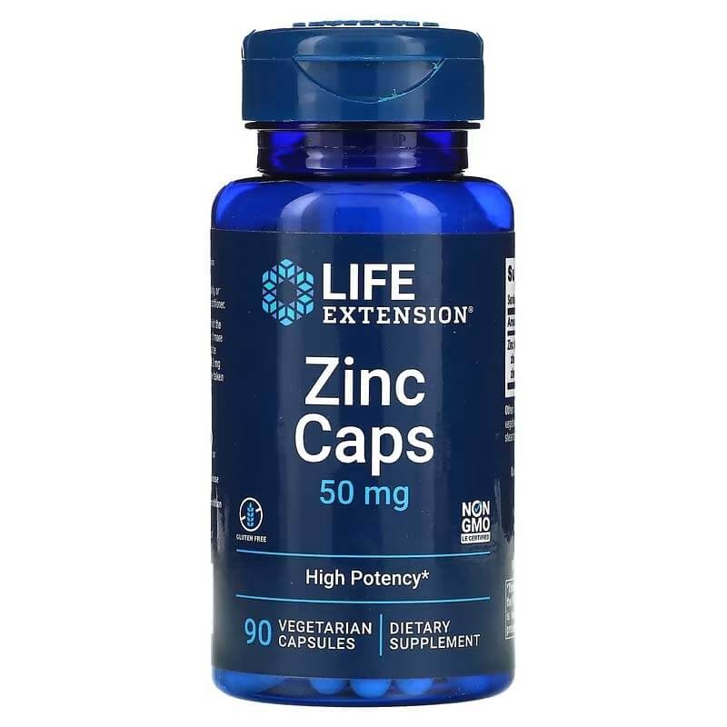 Zinc Caps High Potency 50mg 90 VegCapsules