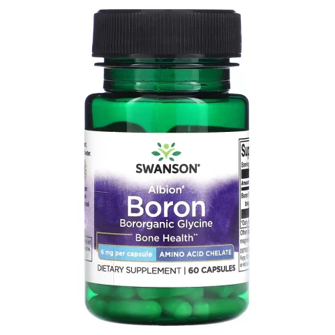 Swanson Albion® Boron Supplement, 6 mg, 60 Vegan Capsules