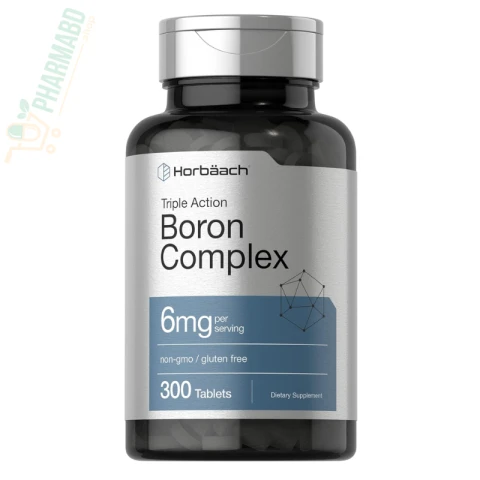 Horbäach Triple Boron Complex 6 mg Supplement, 300 Tablets