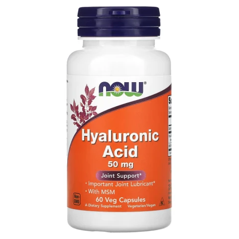 NOW Foods, Hyaluronic Acid 100 mg, Double Strength, 60 Veg Caps