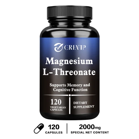 Grevip Magnesium L-Threonate Brain Health & Cognitive Function Support 120 Capsules