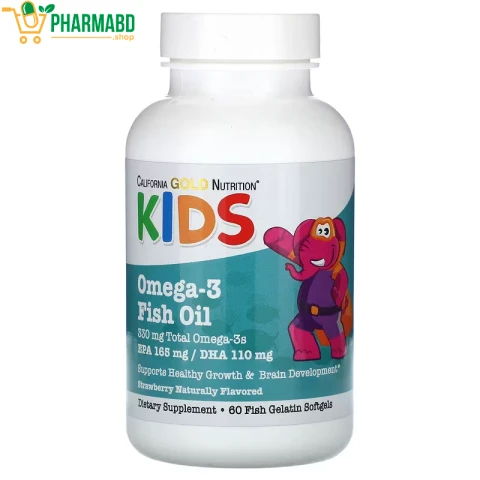 California Gold Nutrition, Kid’s Omega-3 Fish Oil, 60 Fish Gelatin Softgels