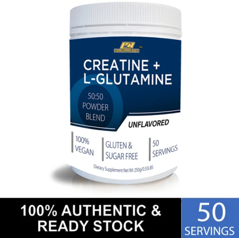 Pharmanutri Creatine + Glutamine Powder, 250 gram Halal