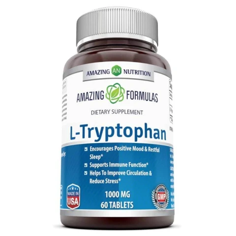Amazing Nutrition L-Tryptophan Supplement 1,000 mg, 60 Tablets