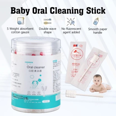 Baby Oral Care Cleaning Set Tongue Scraper 30 Pcs Box