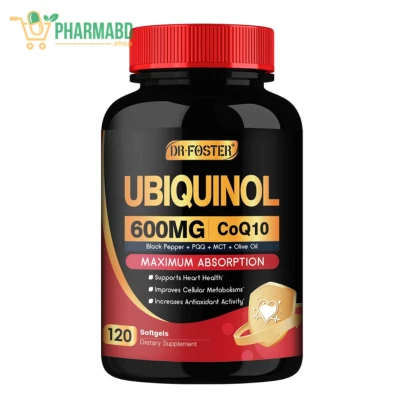 DRFOSTER Ubiquinol CoQ10 600 mg, 120 Softgels