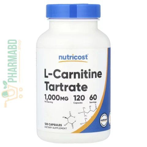 Nutricost, L-Carnitine Tartrate, 120 Capsules
