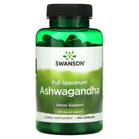 Swanson Ashwagandha, 450 mg, 100 Veg Capsules