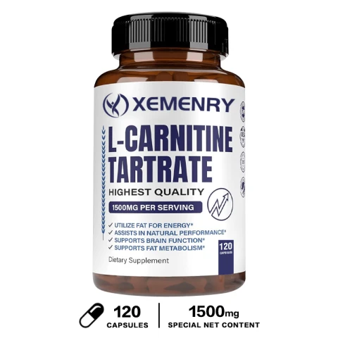 Xemenry L-Carnitine Tartrate, 1500 mg, 120 Capsules