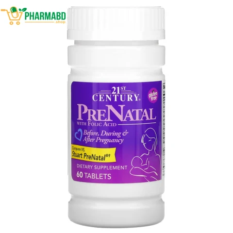 21st Century PreNatal with Folic Acid 60 Tablets
