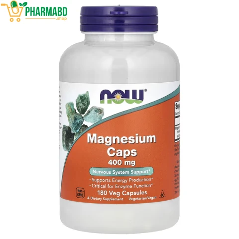 NOW Foods, Magnesium Caps, 400 mg, 180 VegCaps