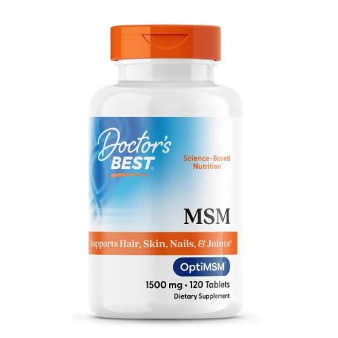 Doctor's Best, MSM with OptiMSM, 1,500 mg, 120 Tablets