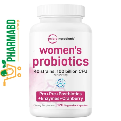 Micro Ingredients Probiotics for Women 100 Billion CFU, 120 VegCapsules