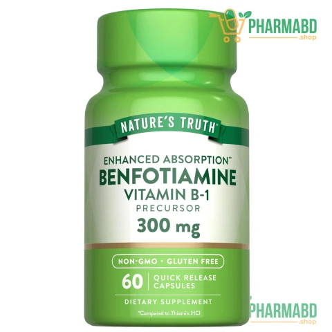 Nature's Truth, Benfotiamine, 300 mg, Vitamin B-1, 60 Capsules
