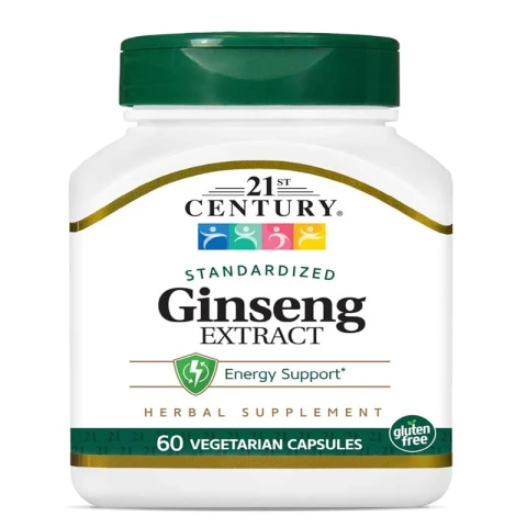 21st Century Ginseng Extract Veg Capsules, 60 Capsules
