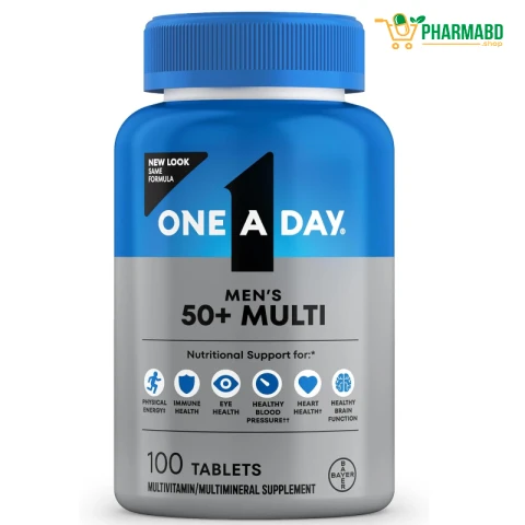 One A Day, Men's 50+ Multivitamin with Vitamins, 100 Tablets