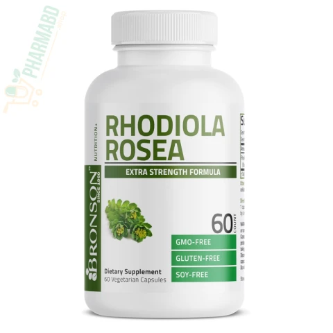 Bronson Rhodiola Rosea for Stress, Mood & Energy, 60 Capsules