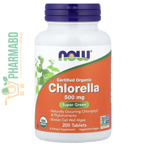 NOW Foods, Organic Chlorella Supplement, 500 mg, 200 Tablets
