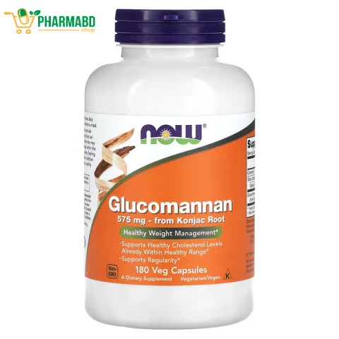 NOW Foods, Glucomannan, 575 mg, 180 Veg Caps