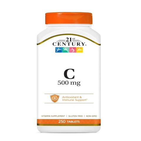 21st Century Vitamin C 500 mg, 250 Tablets