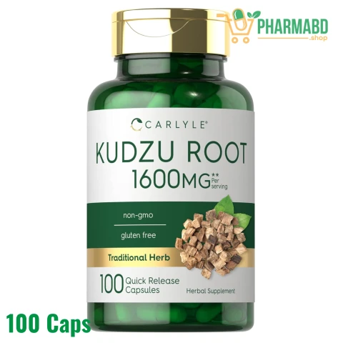 Carlyle Kudzu Root Extract Supplement, 100 Capsules