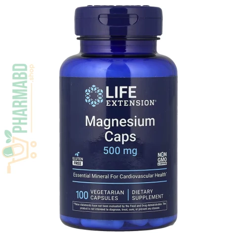 Life Extension Magnesium Caps, 500 mg, 100 Veg Capsules