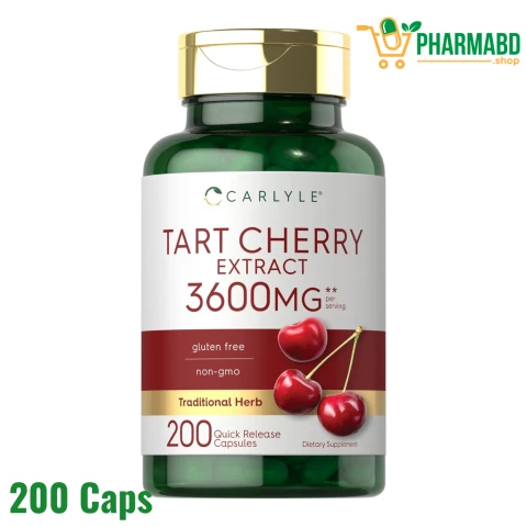 Carlyle Tart Cherry Extract Supplement, 200 Capsules