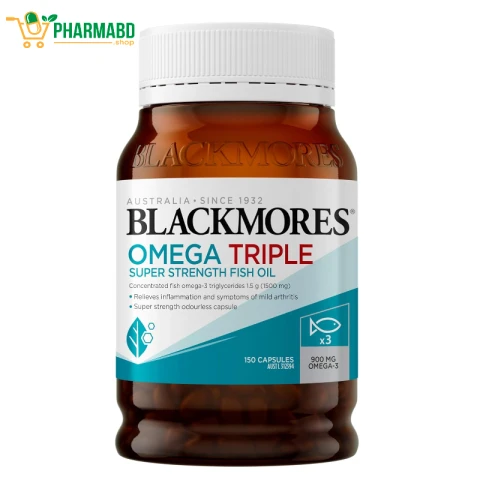 Blackmores Omega Triple Super Strength Fish Oil 150 Capsules