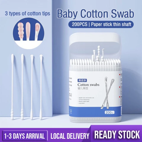Cotton Swabs Swab Cleaning 200 Sticks Soft