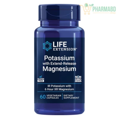 Life Extension Potassium with Extend-Release Magnesium, 60 VegCaps