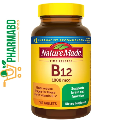 Nature Made Vitamin B12 1000 mcg Time Release, 160 Tablets