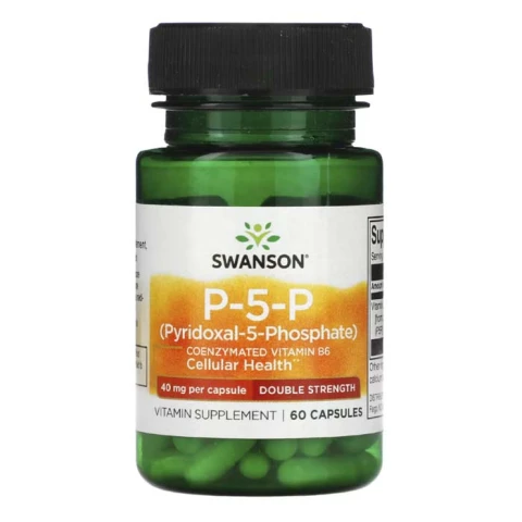 Swanson Vitamins P-5-P, Pyridoxal-p5p-Phosphate 40 mg, 60 Capsules