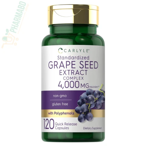 Carlyle Grape Seed Extract Supplement, 120 Capsules