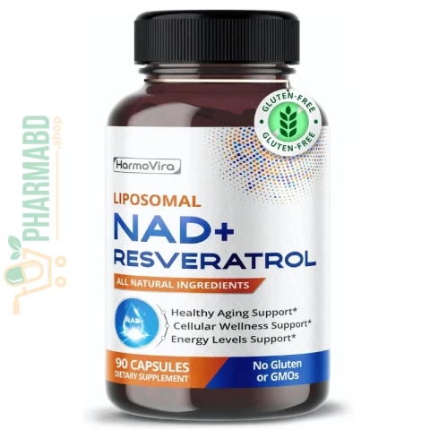 Liposomal NAD+ 600mg with Resveratrol 200mg, 90 Capsules