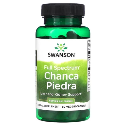 Swanson Full Spectrum® Chanca Piedra, 500 mg, 60 Veggie Capsules