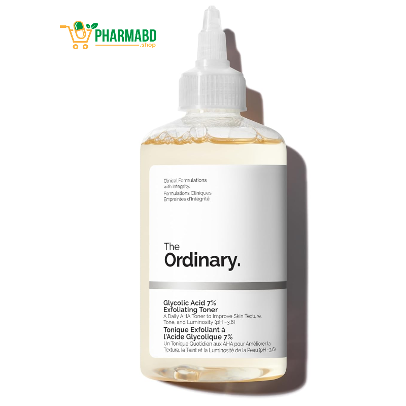 The Ordinary Glycolic Acid 7% Exfoliating Toner, Brightening and Smoothing 240 ml