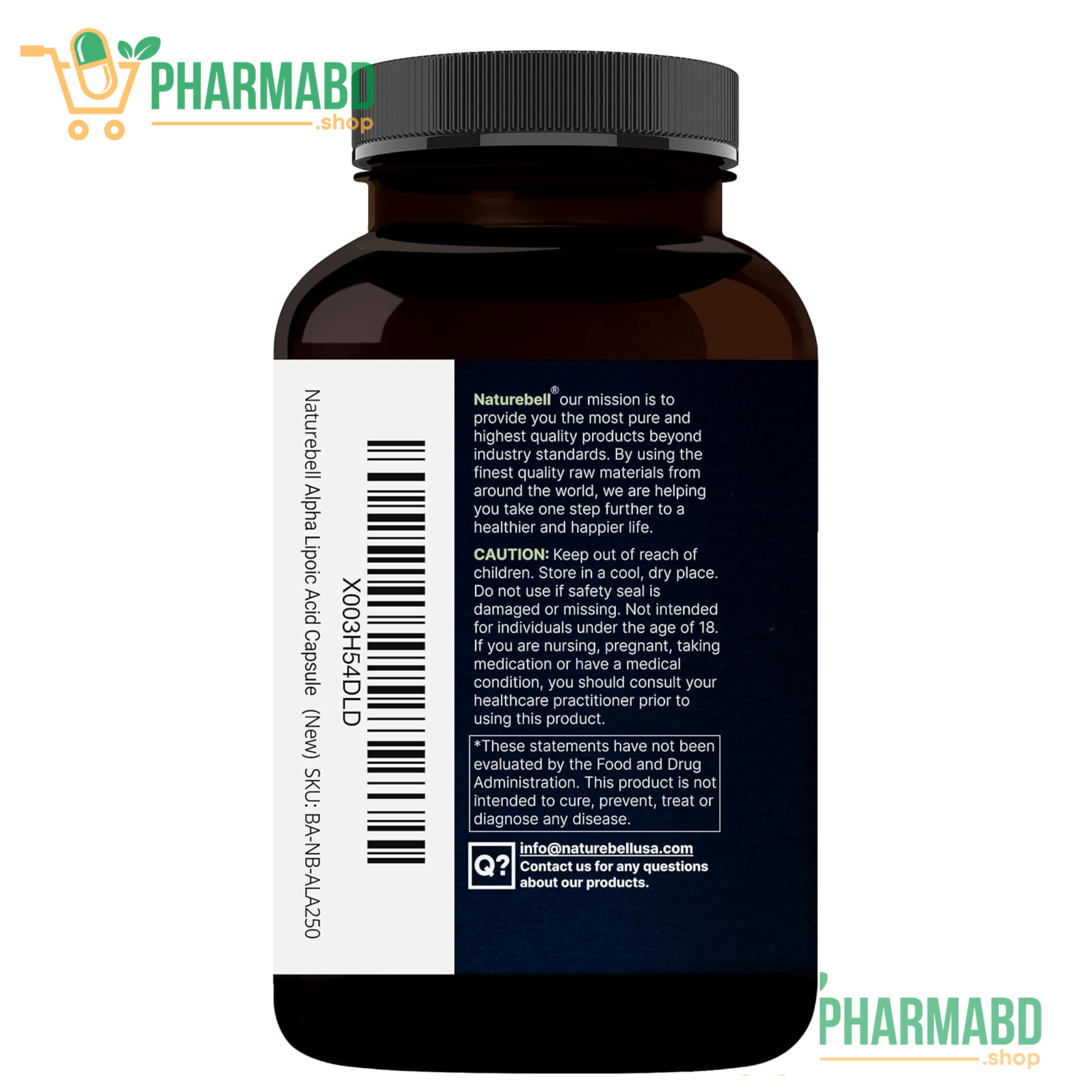 NatureBell Alpha Lipoic Acid Complex 600mg 300 Capsules