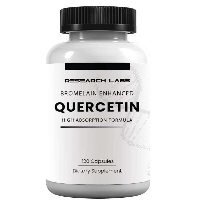 Research Labs Quercetin High Absorption Formula Bromelain 120 VegCaps