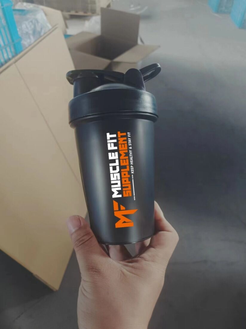 Muscle Fit BPA-Free Protein Steel Spring Shaker 400 ml