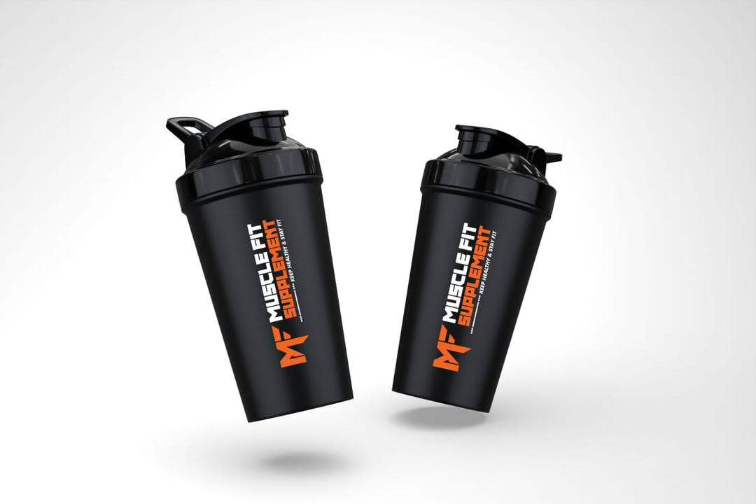 Muscle Fit BPA-Free Protein Steel Spring Shaker 400 ml