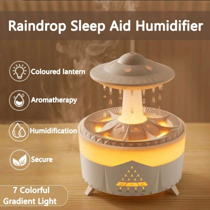 UFO Raindrop Humidifier Water Drop Air USB Aromatherapy