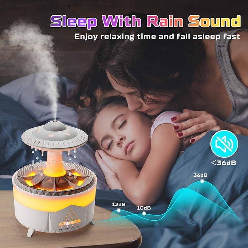 UFO Raindrop Humidifier Water Drop Air USB Aromatherapy